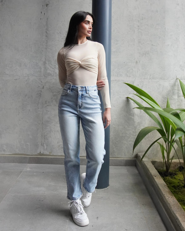 Jean Straight Clasico Crop AB79673S-AC