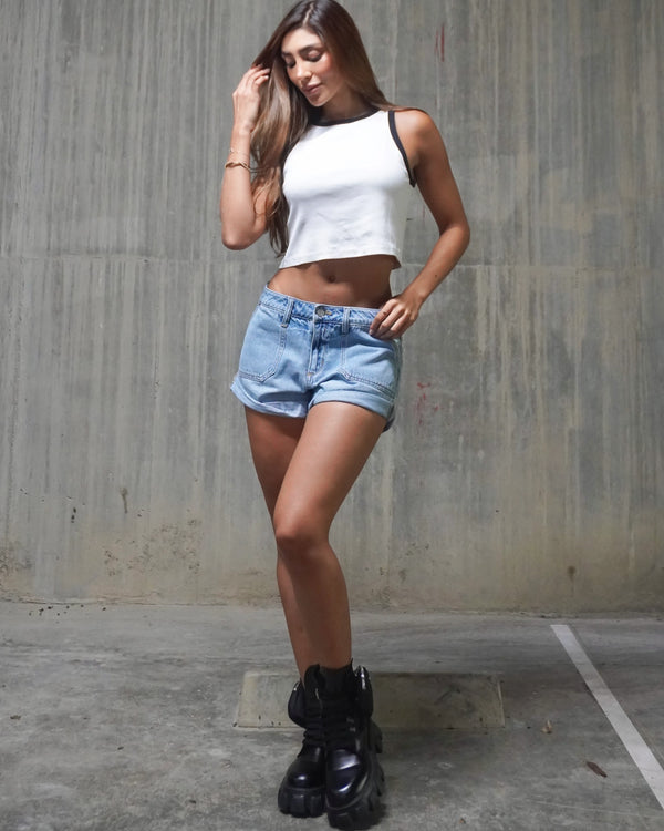 Short Denim Bolsillo Frontal AM49674LT