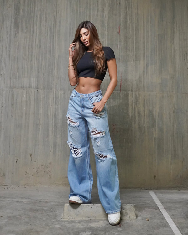 Jean Wide leg Super Roto AM99580LTD