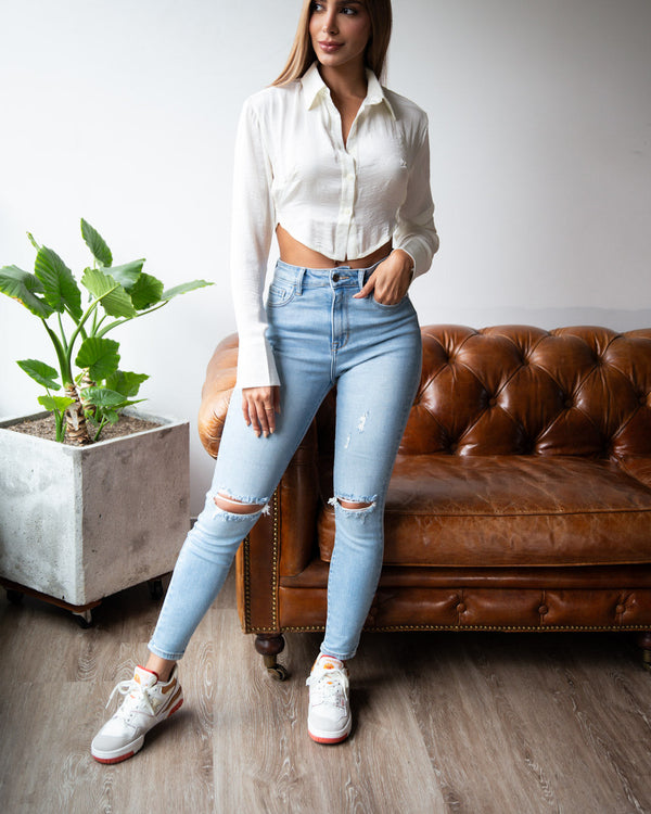 Jean Skinny 2 Rotos  WV17344LTD